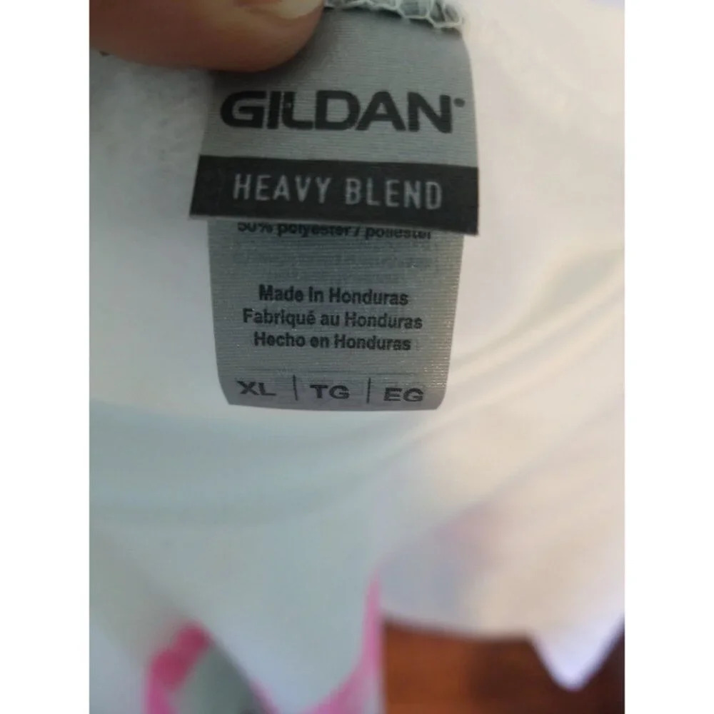 Gildan White Milk Sweater Female Xl. Winter Sweater View 4
